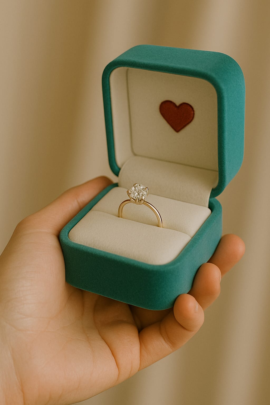 Woman caring for jewelry
